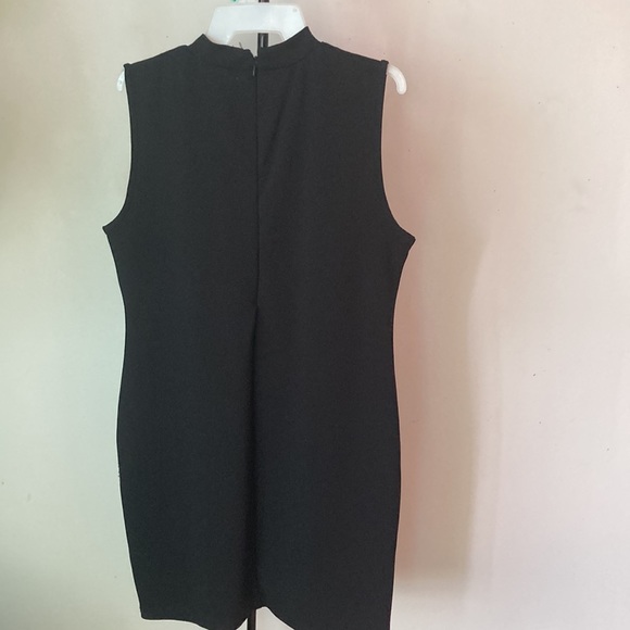 Say What XL black dress with rhinestone and pearl bead accents - Picture 2 of 3